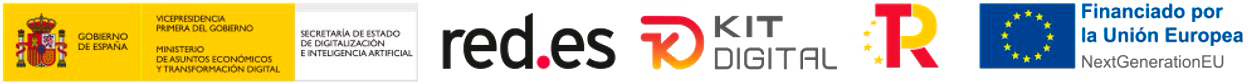 Web finan&ccedil;ada per la Uni&oacute; Europea - NextGenerationEU. Kit Digital, Pla de Recuperaci&oacute;, Transformaci&oacute; i Resili&egrave;ncia. Red.es, Govern d'Espanya.